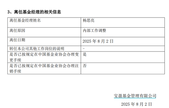 宝盈基金留不住人才？百亿明星杨思亮批量卸任核心产品，今年竟然负收益